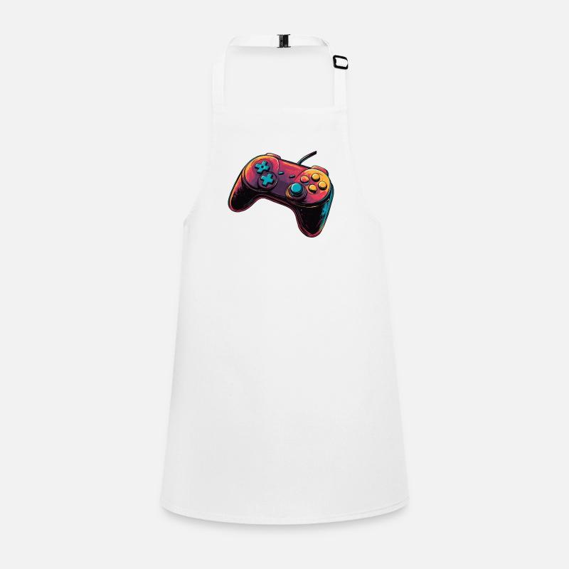 Gamepad, Gamepad, Console Player Logo Children's Apron