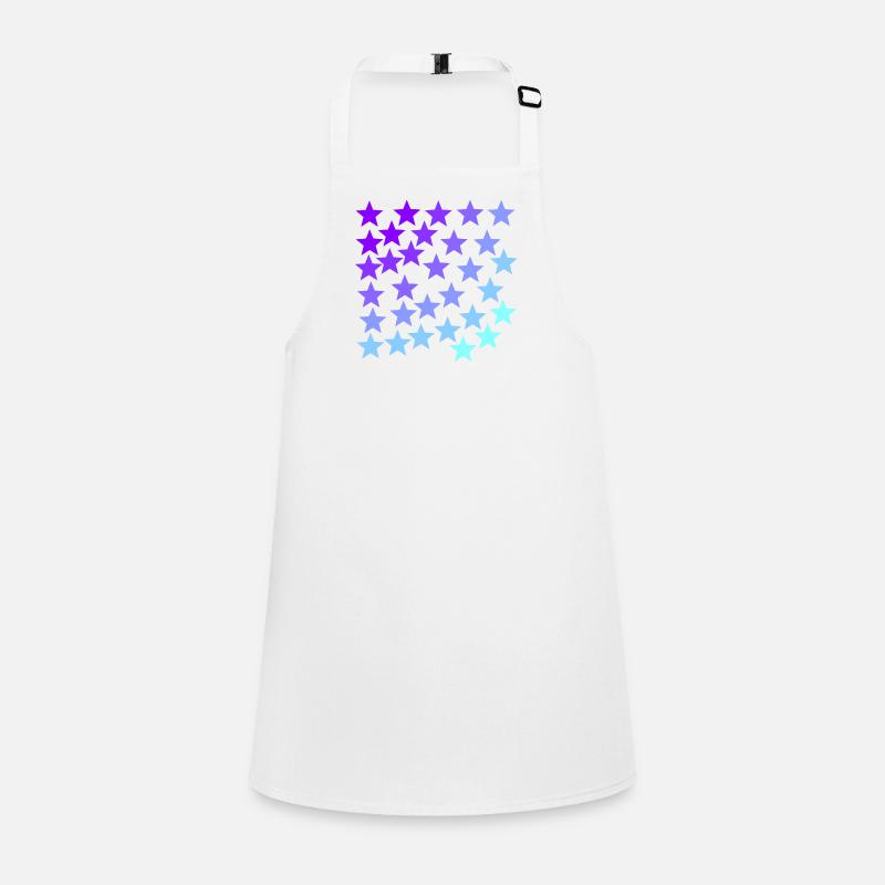 Stars purple turquoise lavender light blue gift idea Children's Apron