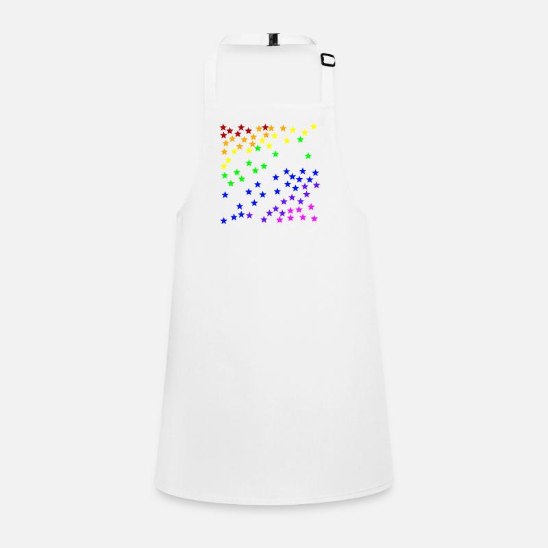 Stars rainbow gift idea colorful Children's Apron
