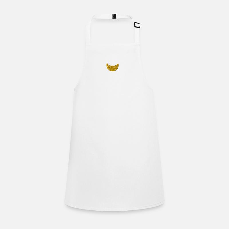 Croissant embroidered Children's Apron