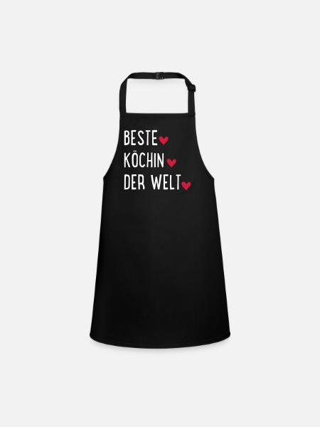 Beste Köchin der Welt - Schürze für Kinder - Schwarz