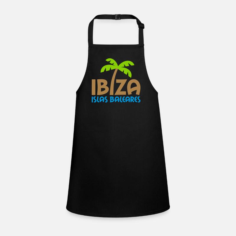 Ibiza, Islas Baleares (Palme als i) Schürze für Kinder