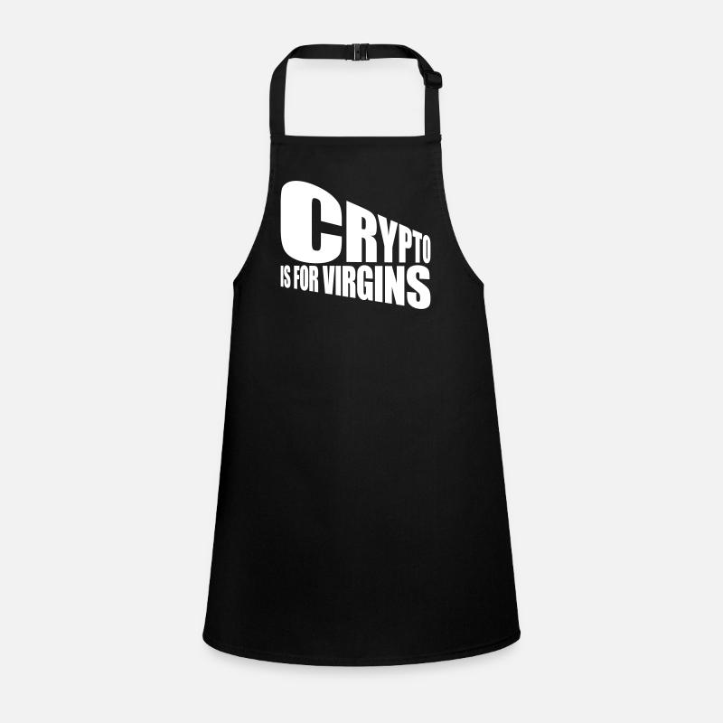 crypto is for virgins Schürze für Kinder