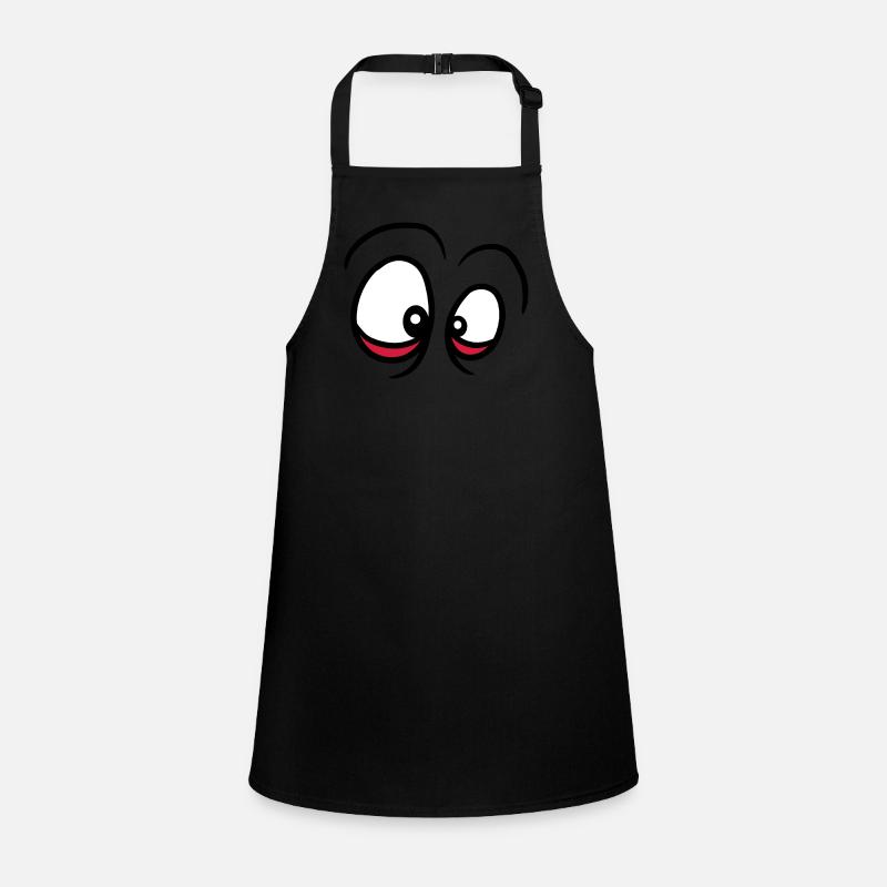 eye dark circles look see distorted face eyes Children's Apron
