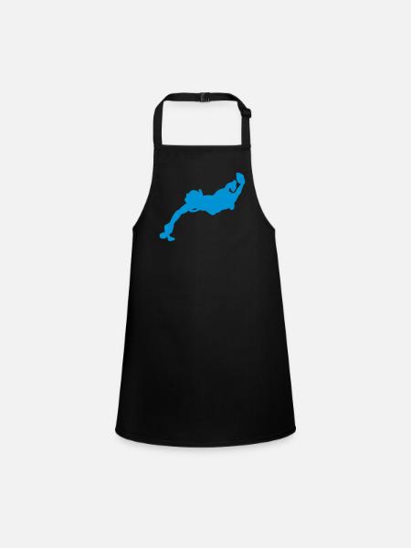 Underwater hockey silhouette - Children's Apron - black - Front