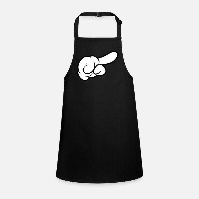 Comic Hand Pointing (Right) Schürze für Kinder