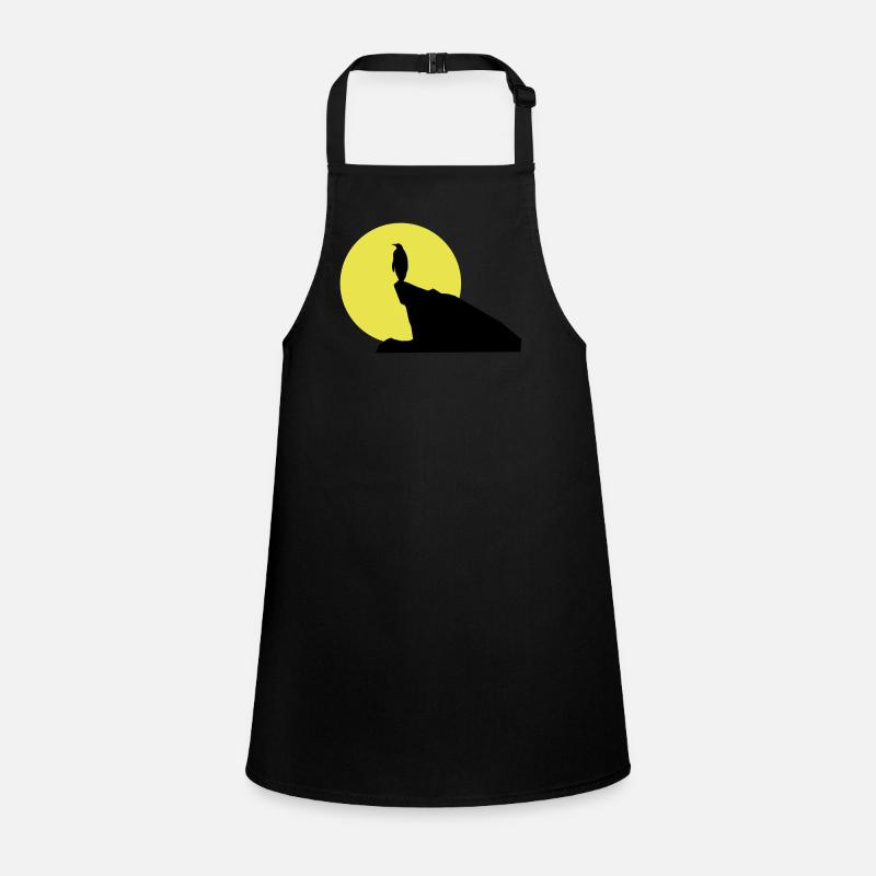 pinguin_bei_vollmond Tablier Enfant