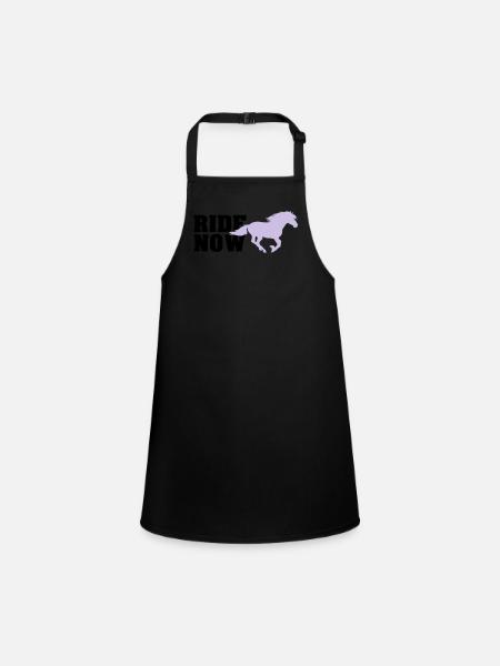 ride now - Children's Apron - black - Front