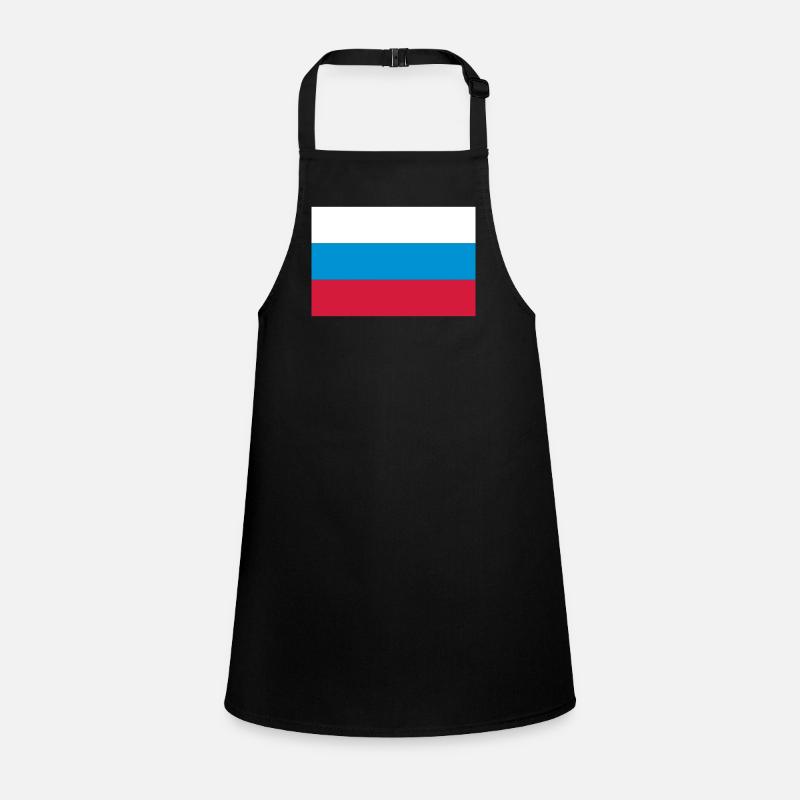 russia flag - Tablier Enfant - noir