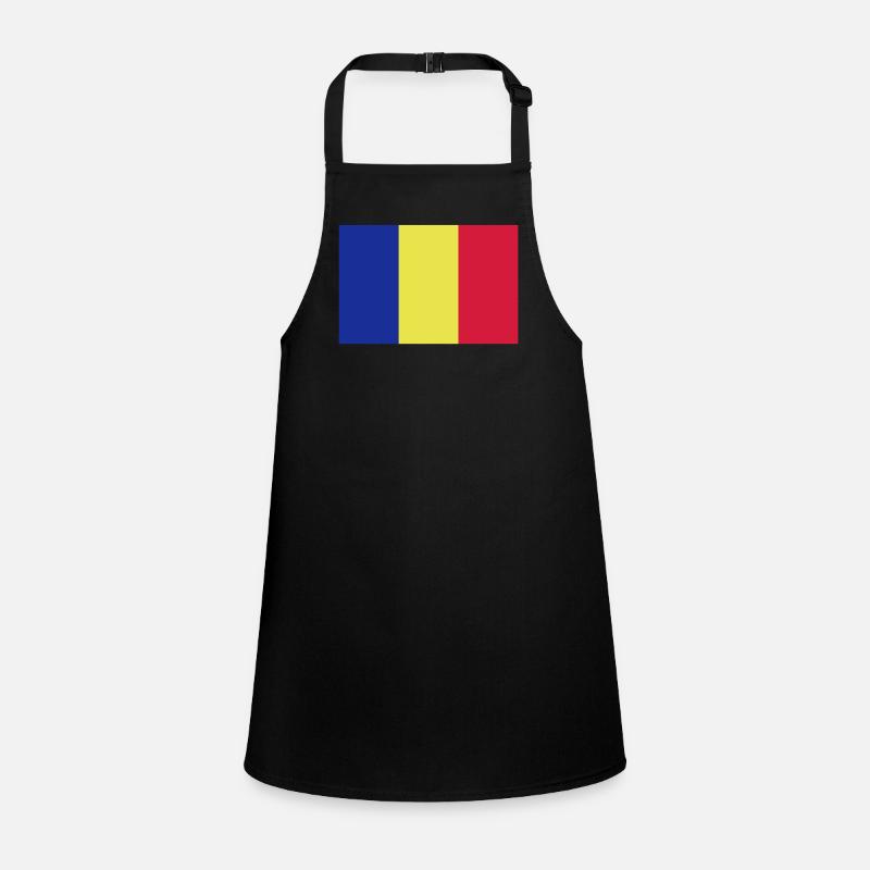 drapeau_roumanie - Schürze für Kinder - Schwarz