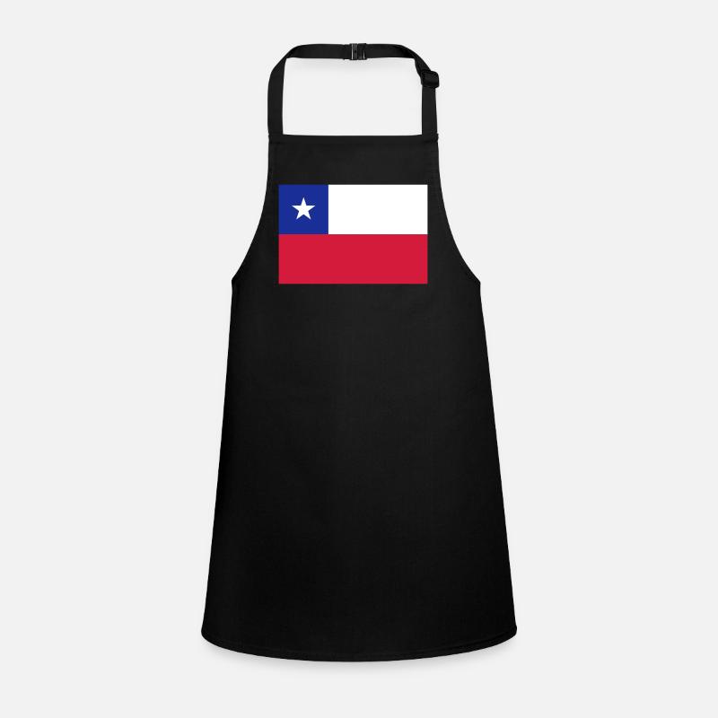 Chili-Flagge / Drapeau Chili Schürze für Kinder