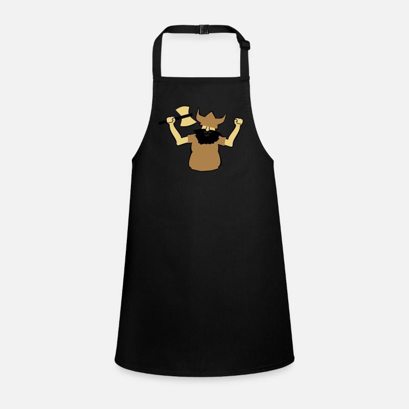 Viking Man Gift Strong Axe Beard Idea Earlier Children's Apron