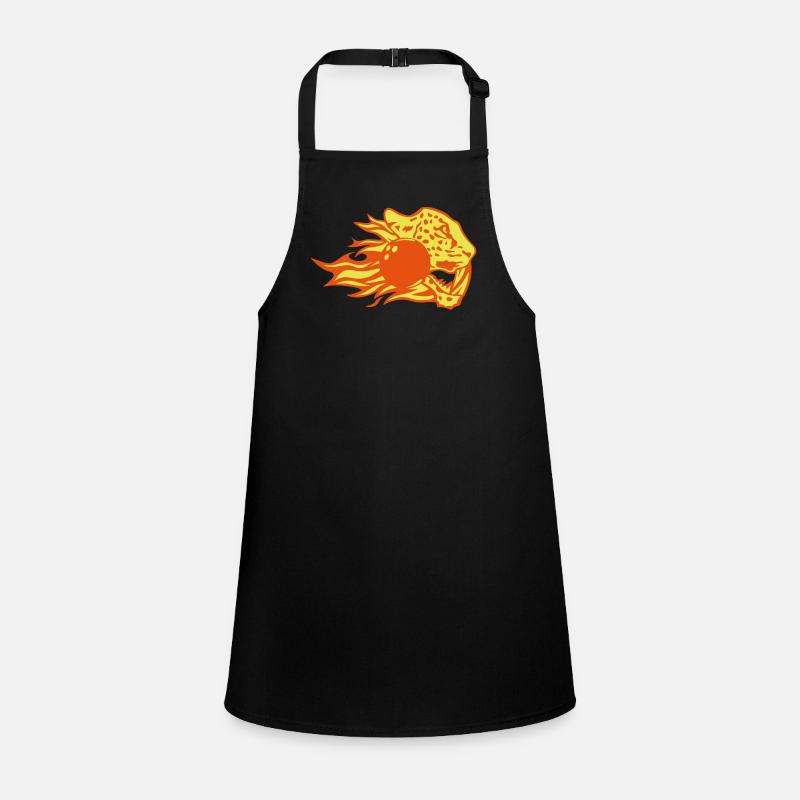 bowling leopards flamme logo feu animal Tablier Enfant