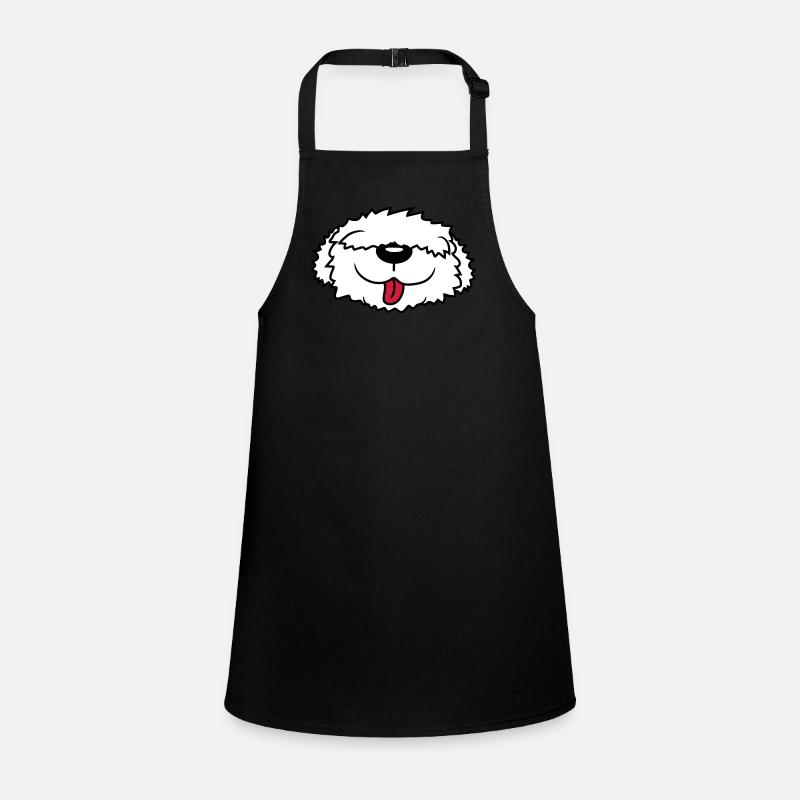 Bobtail dog face Children's Apron