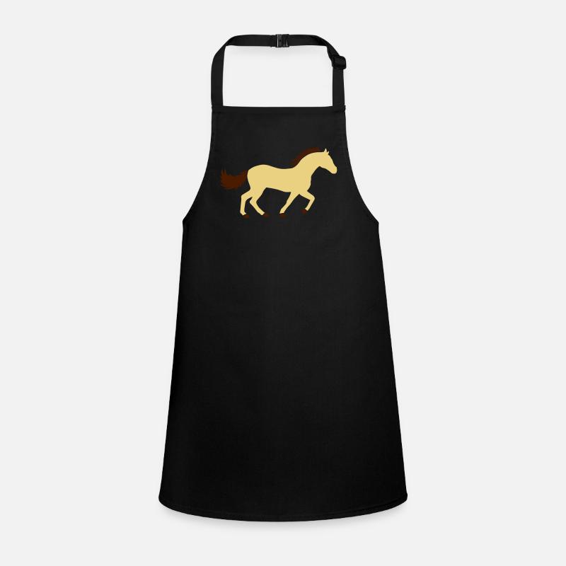 Design Silhouette de cheval de course Tablier Enfant