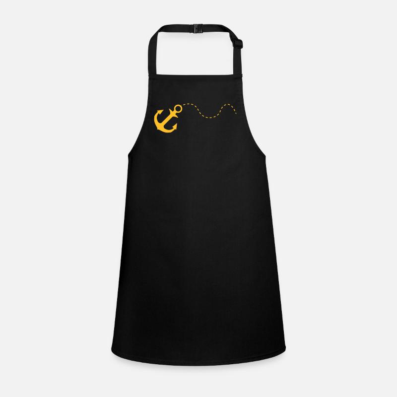 anchor - Children's Apron - black