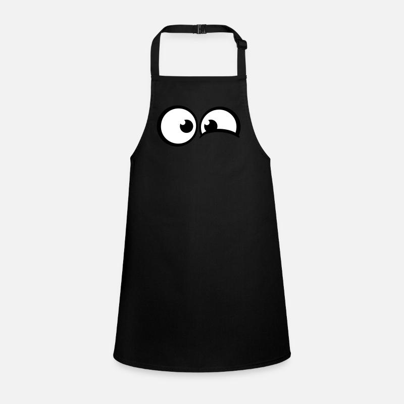 Anxious comic eyes Children's Apron