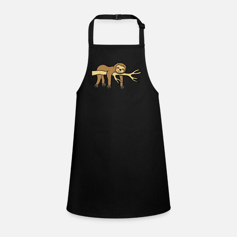 Happy hanging sloth Children's Apron