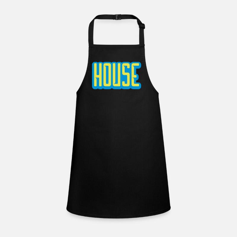 House Lettering Logo Design Children's Apron