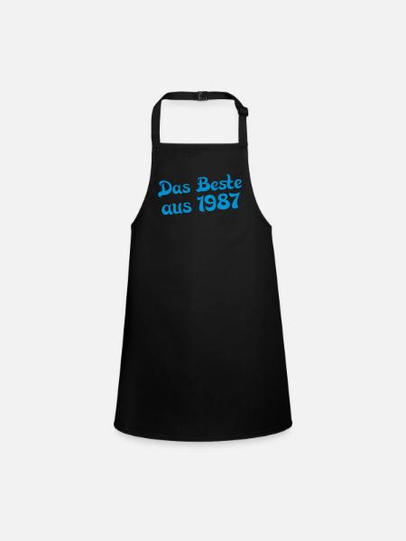 the best of 1987 - Children's Apron - black - Front