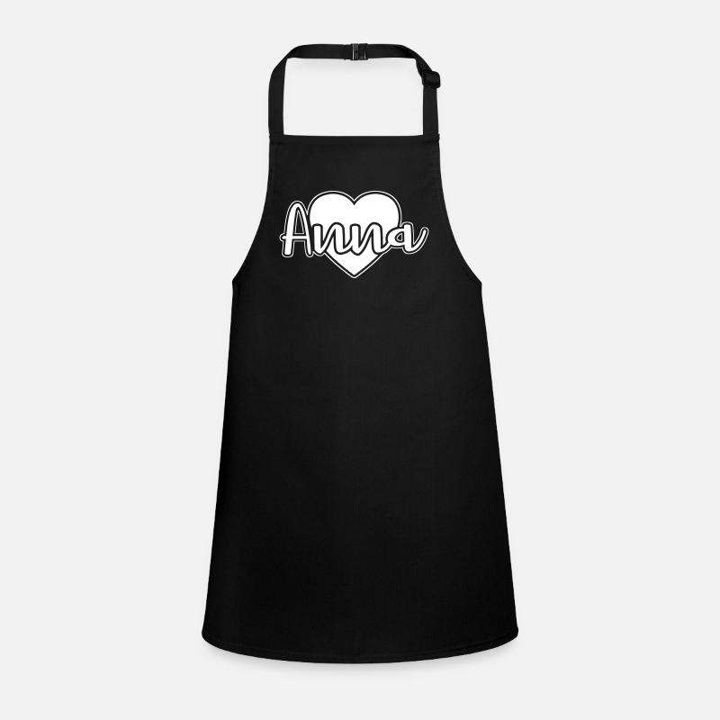 Anna first name heart Children's Apron