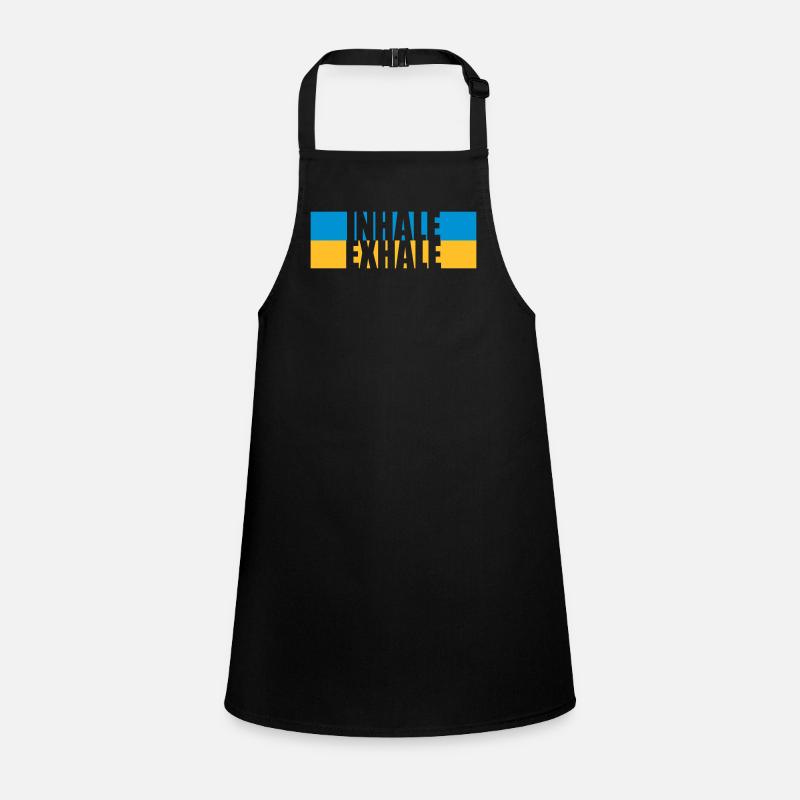 inhale exhale yoga quote Children's Apron