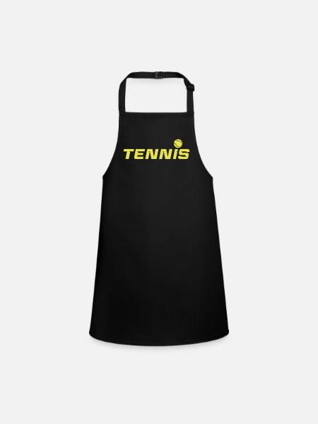 tennis - Schürze für Kinder - Schwarz - Vorne