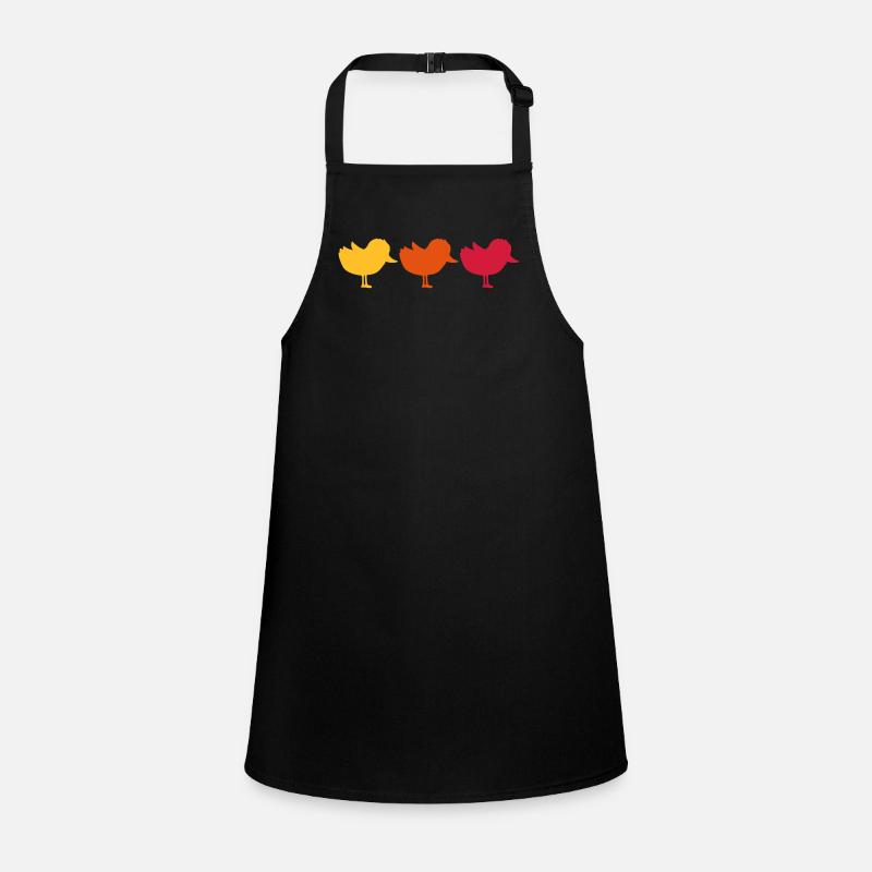 3 poussins Silhouette Team Tablier Enfant