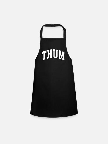 Thum - Children's Apron - black - Front