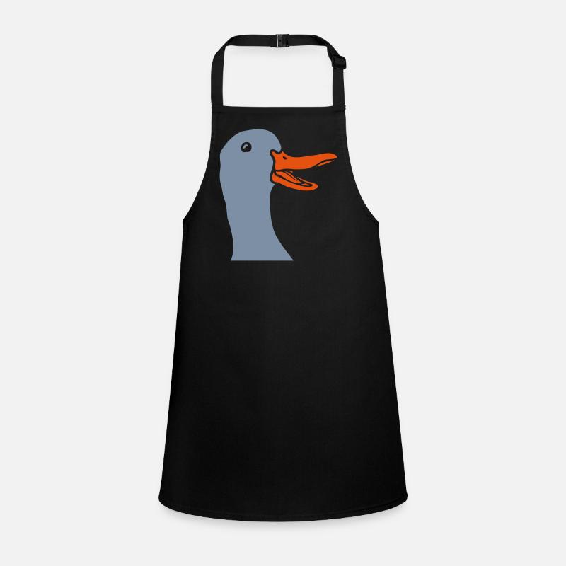 Funny Comic Goose Head Children's Apron