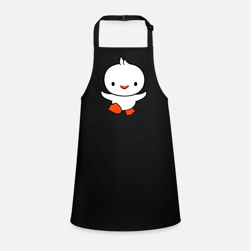 Duck running fast wants to fly cute flutter Children's Apron