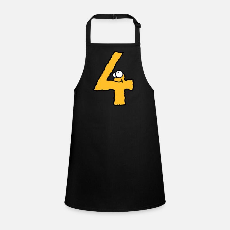 Lustiges 4 Vier Comic Monster Schürze für Kinder
