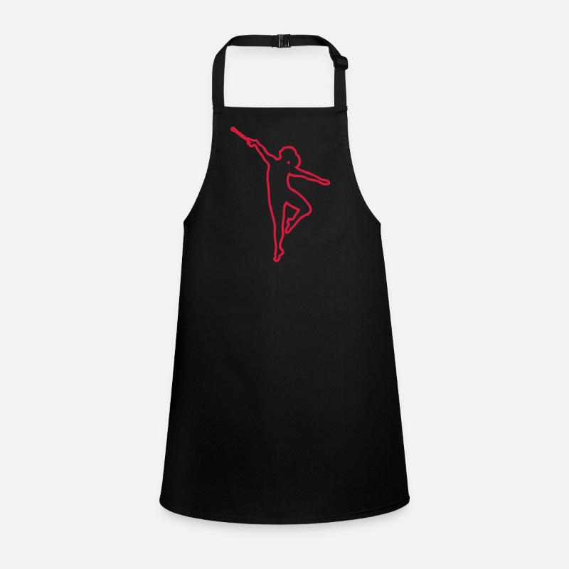 danseuse twirling baton trace1 Tablier Enfant