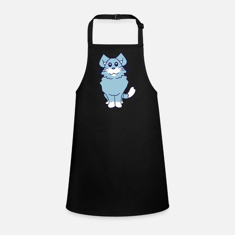 Pretty Cat Looking Happy Cheerful Smiling Children's Apron
