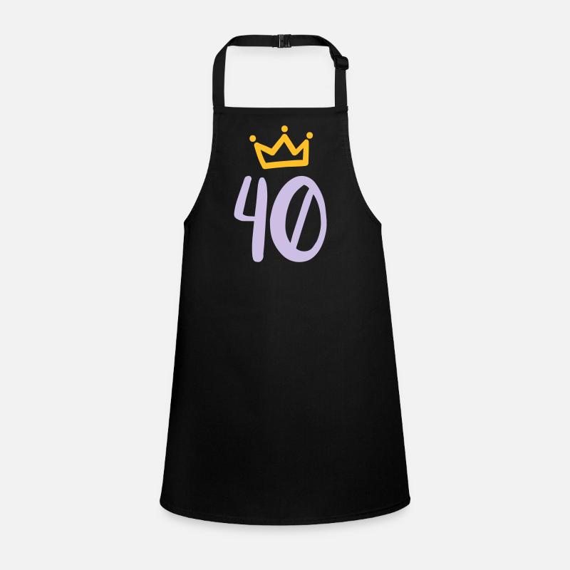40th birthday Krone Children's Apron