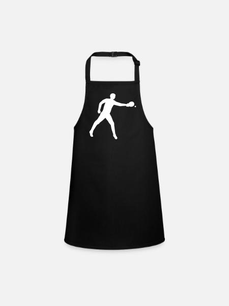 Table tennis players - Children's Apron - black - Front