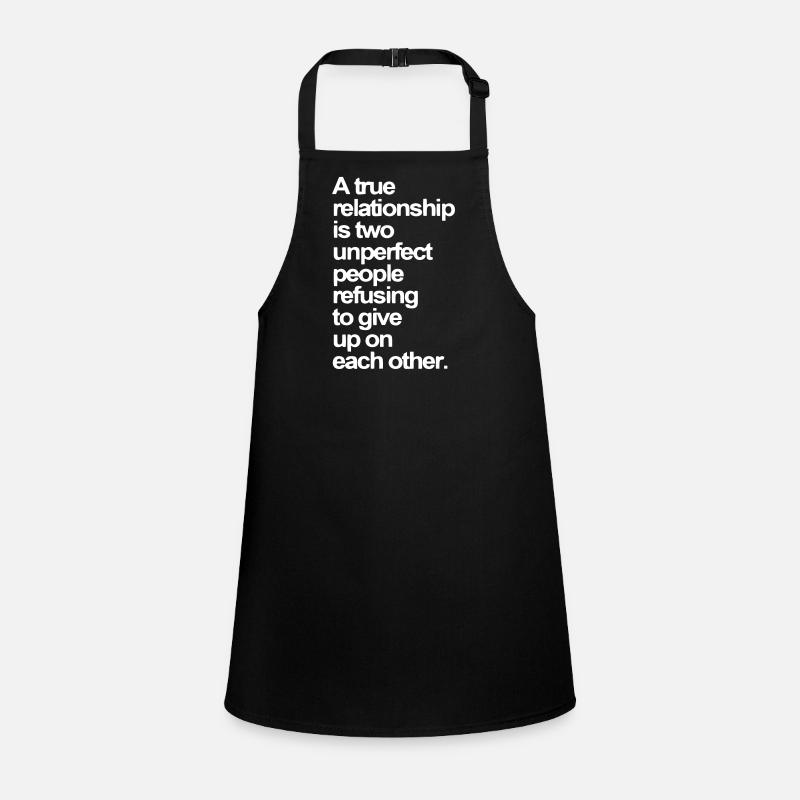 Quote about love and relationship - Children's Apron - black