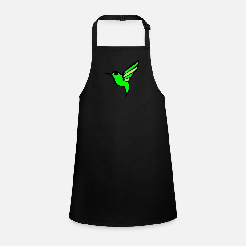 hummingbird bird silhouette Children's Apron