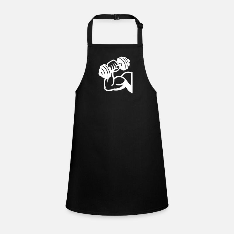 Biceps Muscles Dumbbell Children's Apron