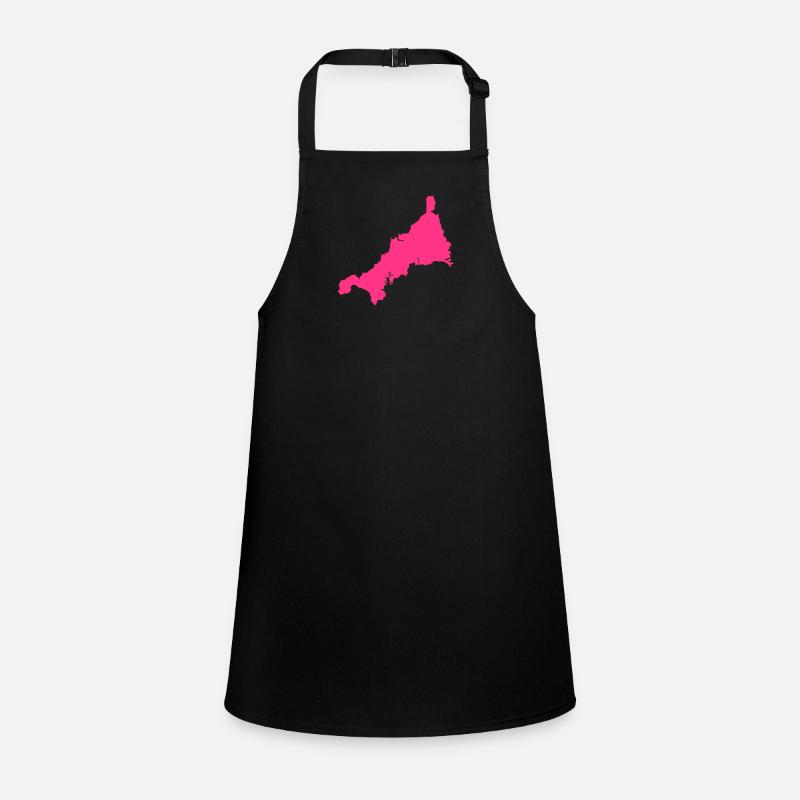 Cornwall UK County - Children's Apron - black