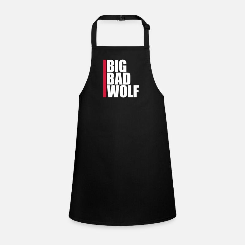 big bad wolf Zitat Schürze für Kinder