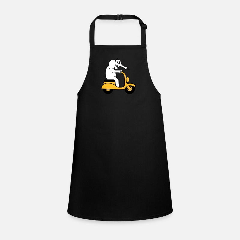 Moped Elephant Children's Apron
