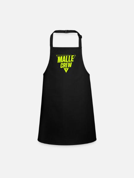 Malle Crew - Tablier Enfant - noir - Devant