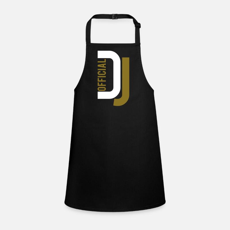 Official DJ Music Party Celebration Text Logo Lettering Children's Apron