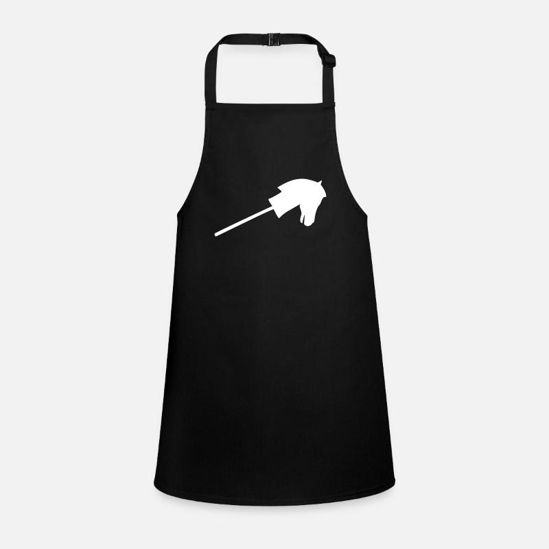 Hobby horse in white Children's Apron