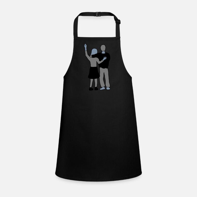 Winkend Paar verliebt Schürze für Kinder