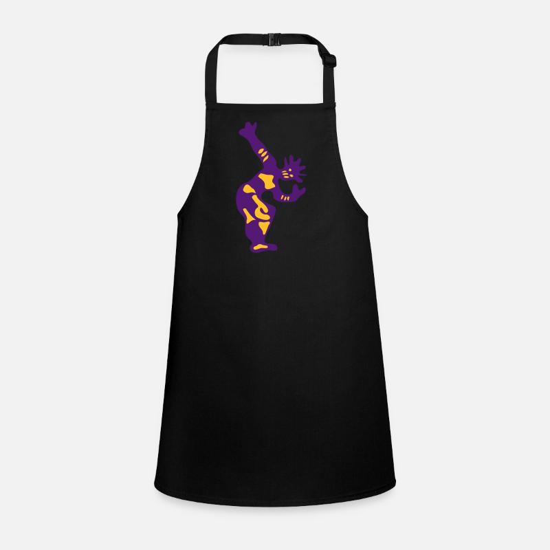 danse africaine silhouette dance1 - Tablier Enfant - noir