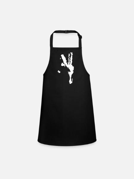 paix - Tablier Enfant - noir - Devant