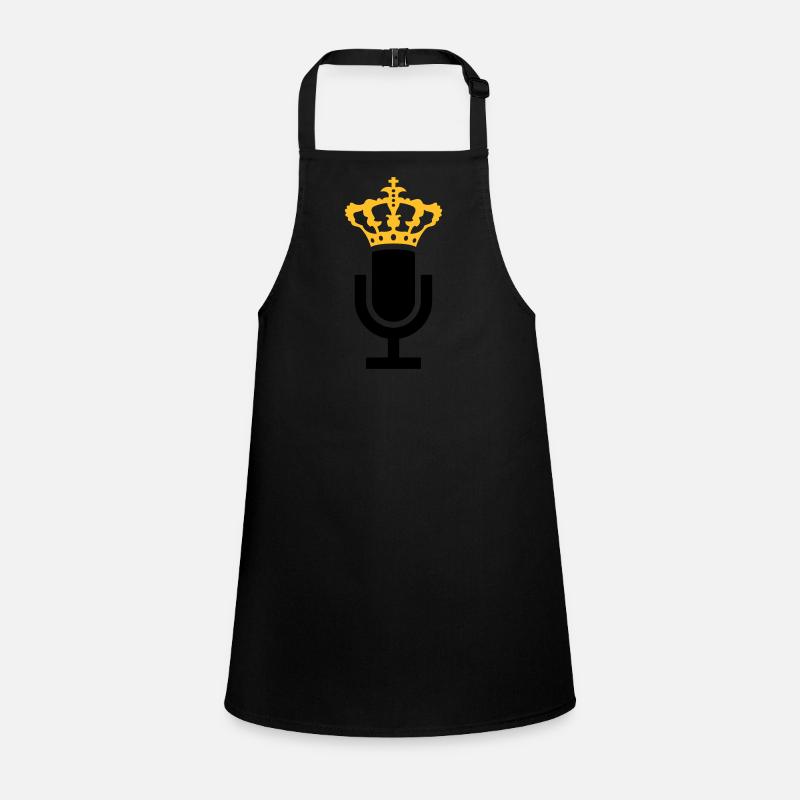 King Microphone Icon Children's Apron