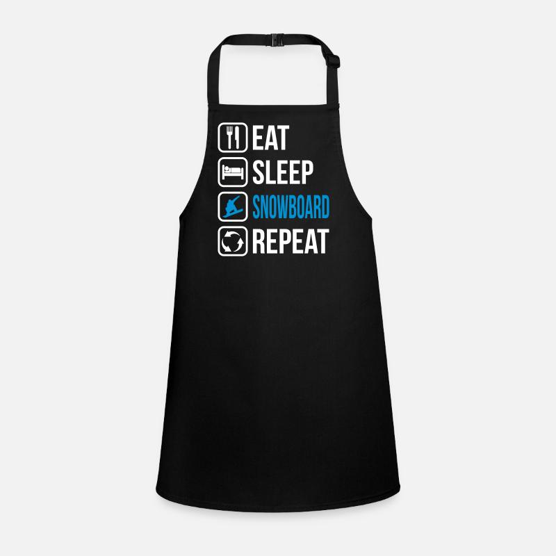 Eat Sleep Snowboard Repeat Children's Apron